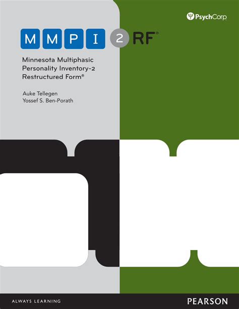 mmpi 2 rf reading level|MMPI 2 rf technical manual.